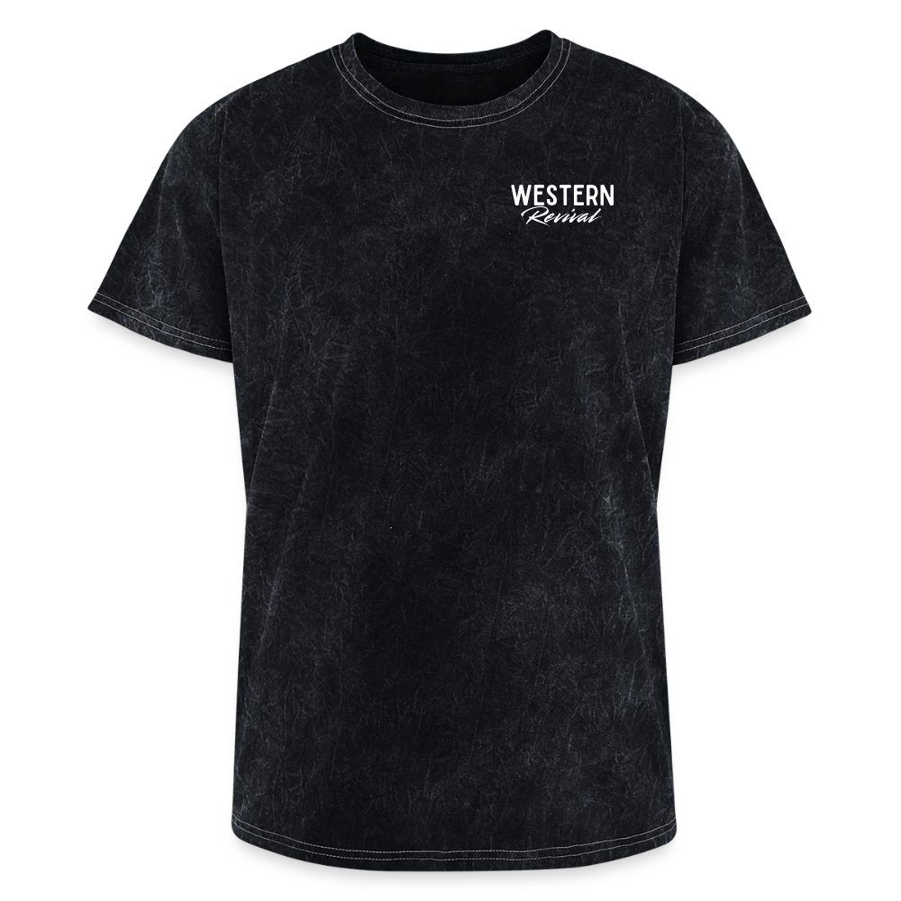 Cowboy Strong Mineral Wash T-Shirt - mineral black