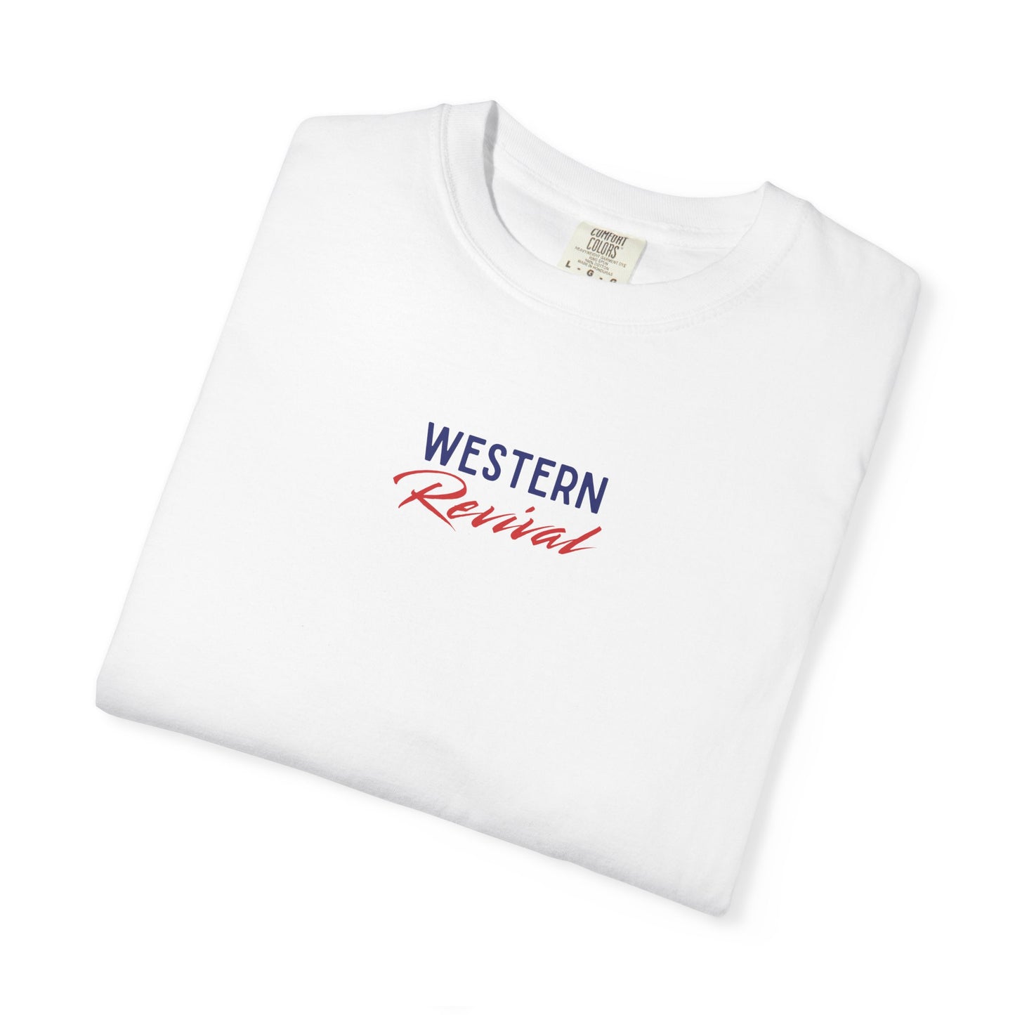 Western Revival T-Shirt — "She Loves Jesus and America Too" Patriotic Cowboy Tee