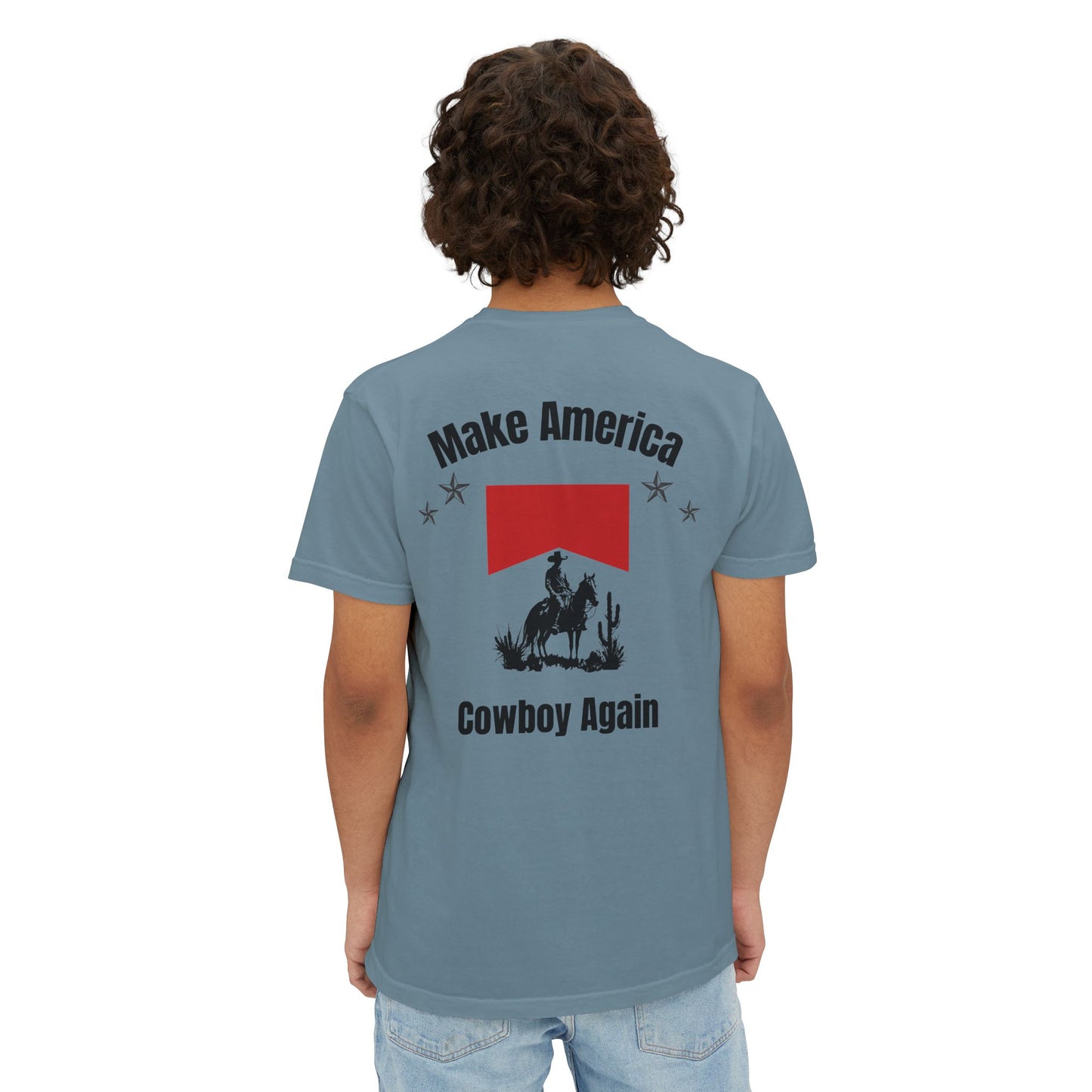 Make America Cowboy Again Pocket T-Shirt