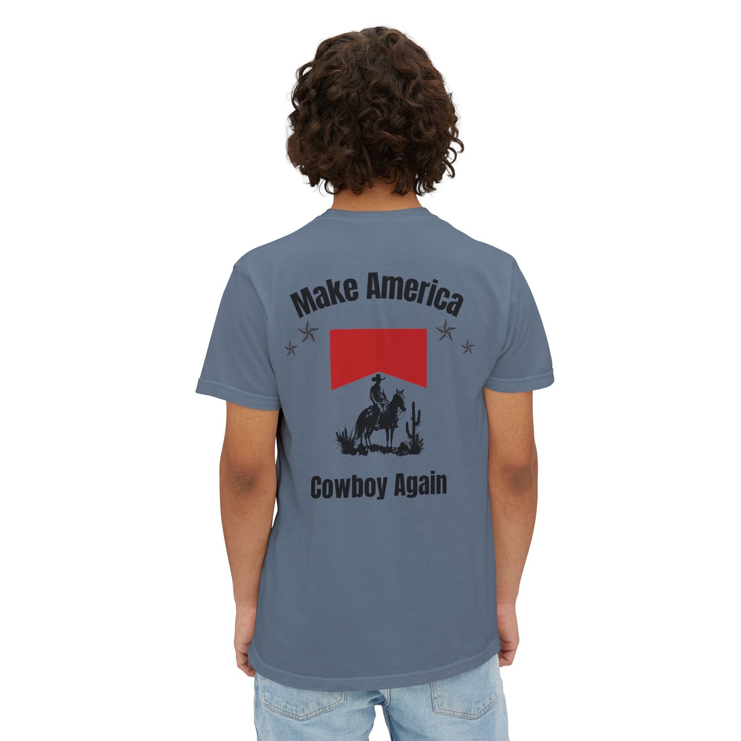 Make America Cowboy Again Pocket T-Shirt