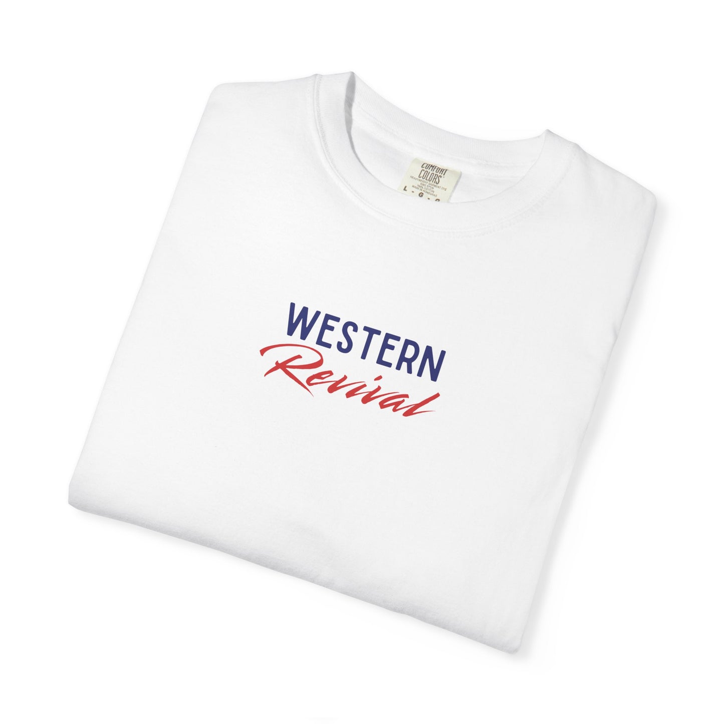 Western Revival T-Shirt — "She Loves Jesus and America Too" Patriotic Cowboy Tee