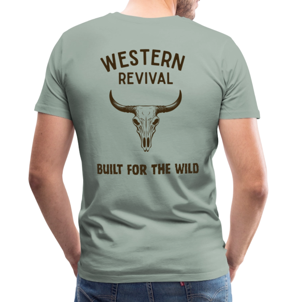 Men's Built For The Wild T-Shirt - steel green