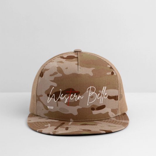 Western Belle Camo Trucker Hat - MultiCam\tan