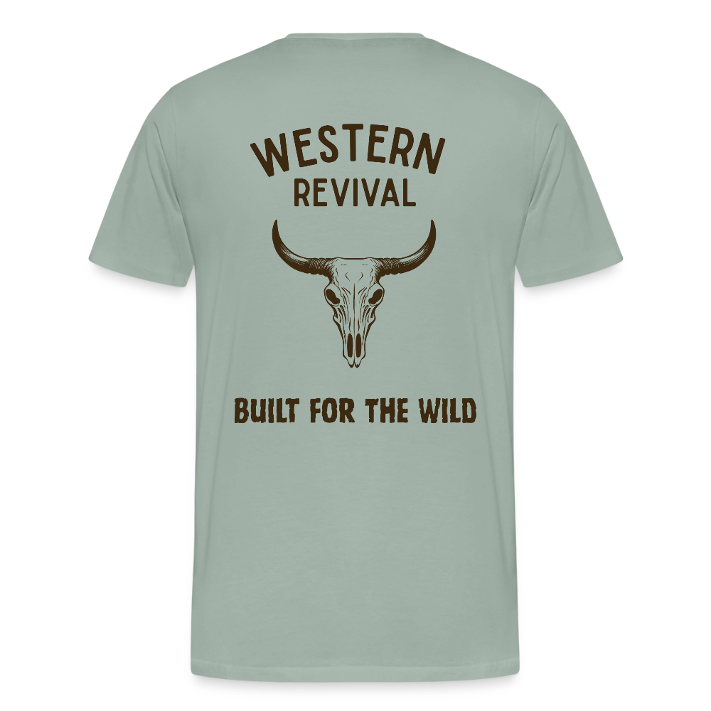 Men's Built For The Wild T-Shirt - steel green