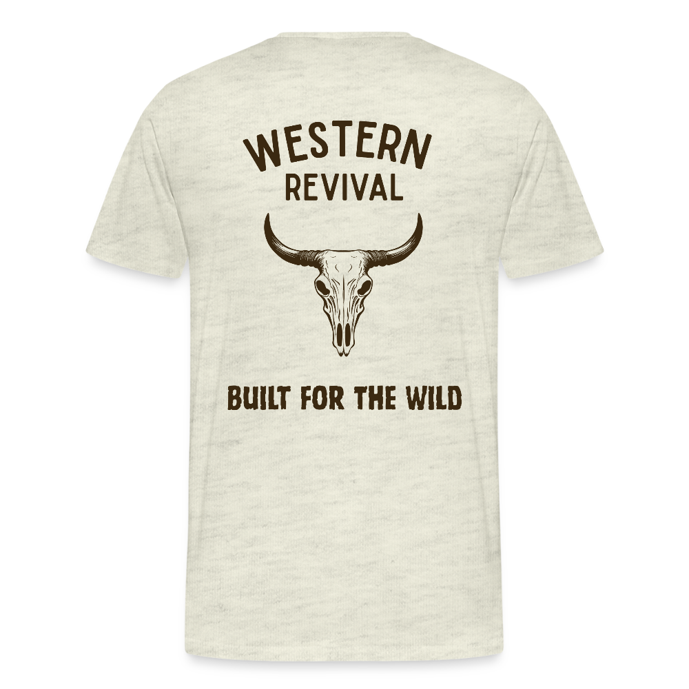 Men's Built For The Wild T-Shirt - heather oatmeal
