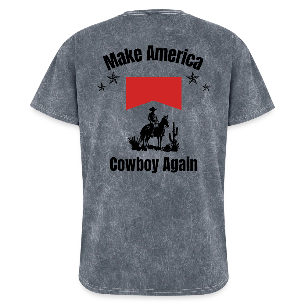 Make America Cowboy Again - Mineral Wash T-Shirt - mineral grey