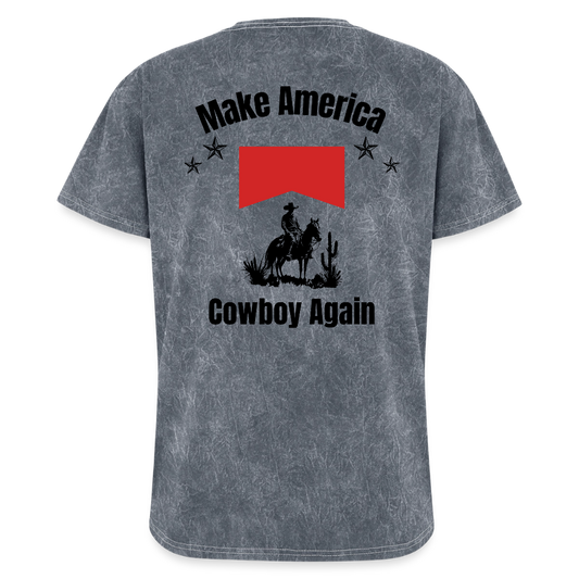 Make America Cowboy Again - Mineral Wash T-Shirt - mineral grey