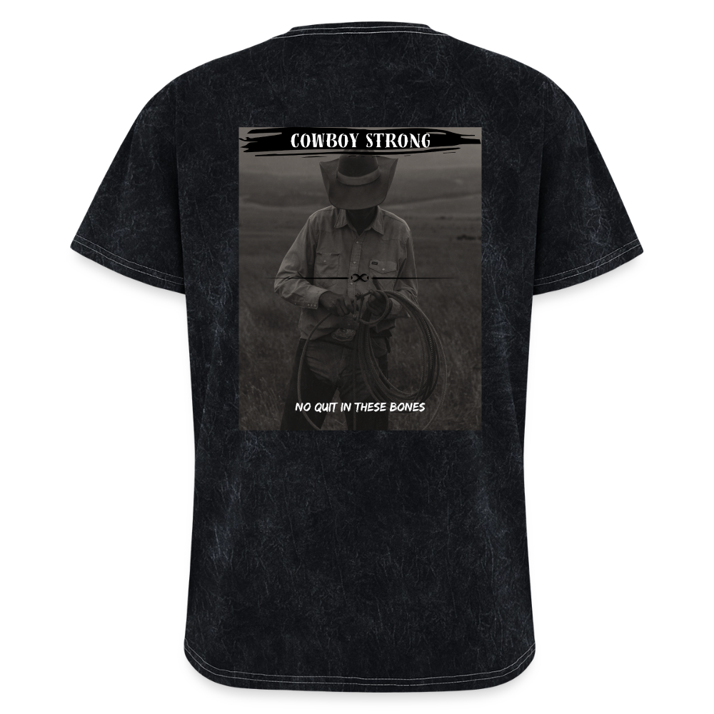 Cowboy Strong Mineral Wash T-Shirt - mineral black