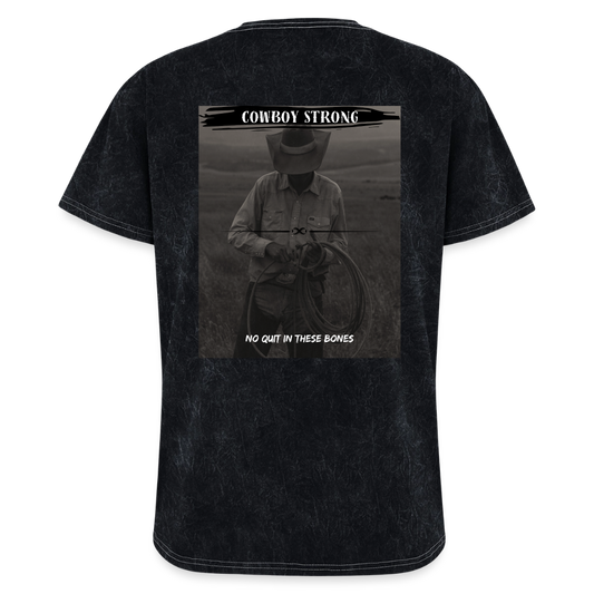 Cowboy Strong Mineral Wash T-Shirt - mineral black