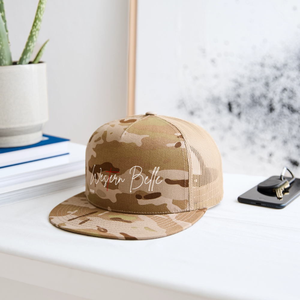 Western Belle Camo Trucker Hat - MultiCam\tan