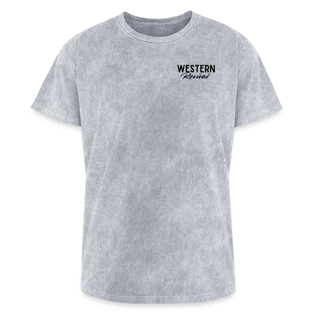 Make America Cowboy Again - Mineral Wash T-Shirt - mineral silver