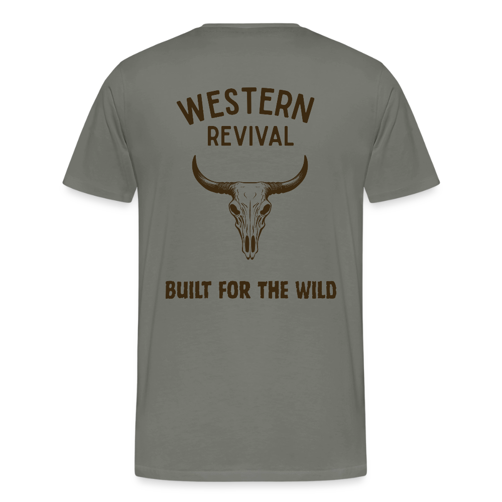 Men's Built For The Wild T-Shirt - asphalt gray