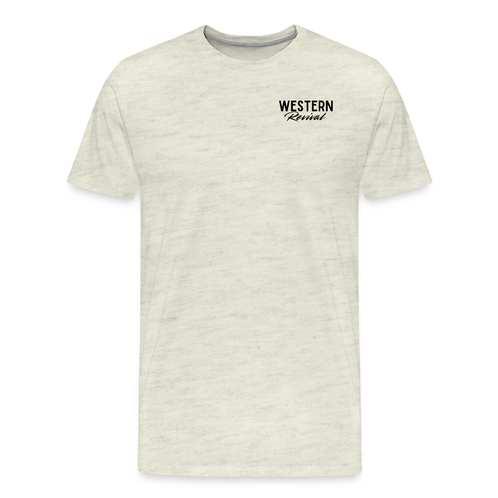FL Cracker Cowboy -  Men's Premium T-Shirt - heather oatmeal