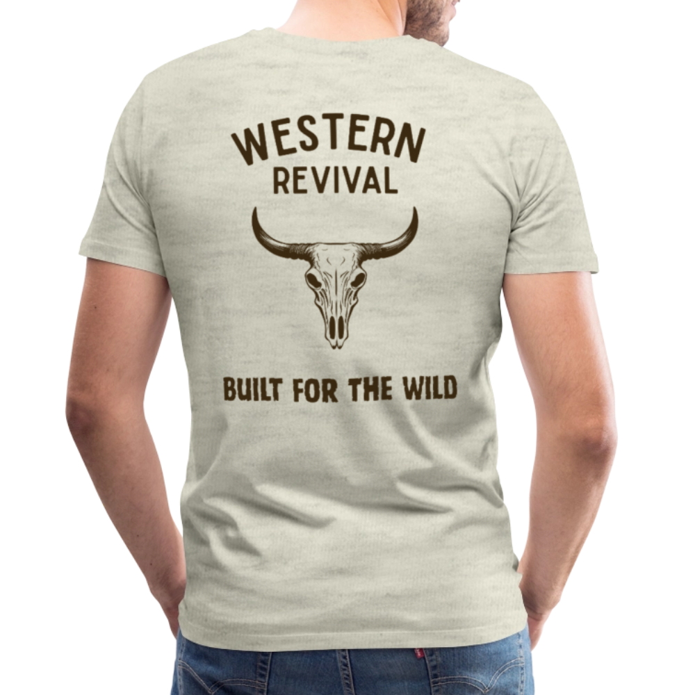 Men's Built For The Wild T-Shirt - heather oatmeal