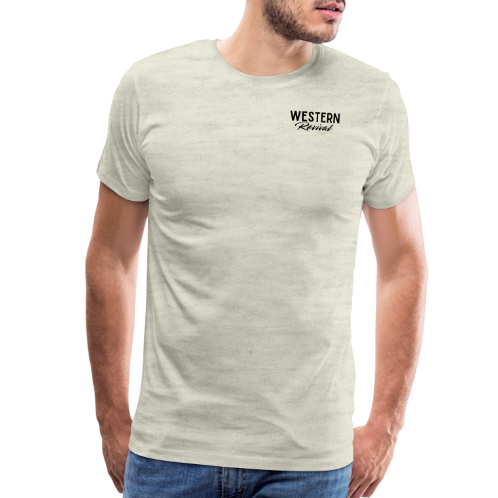 FL Cracker Cowboy -  Men's Premium T-Shirt - heather oatmeal