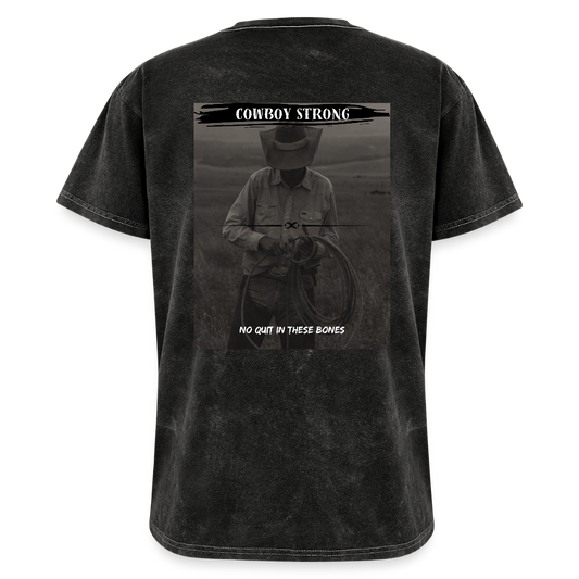 Cowboy Strong Mineral Wash T-Shirt - mineral black
