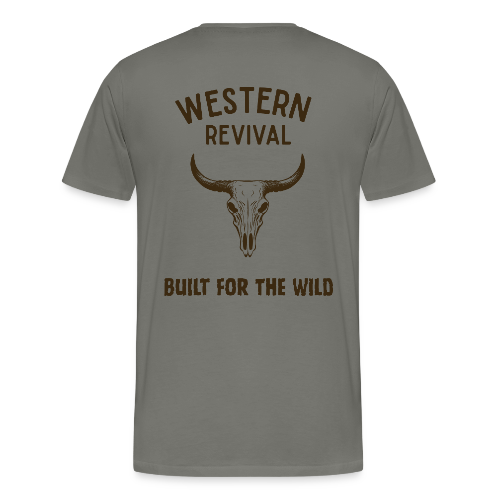 Men's Built For The Wild T-Shirt - asphalt gray