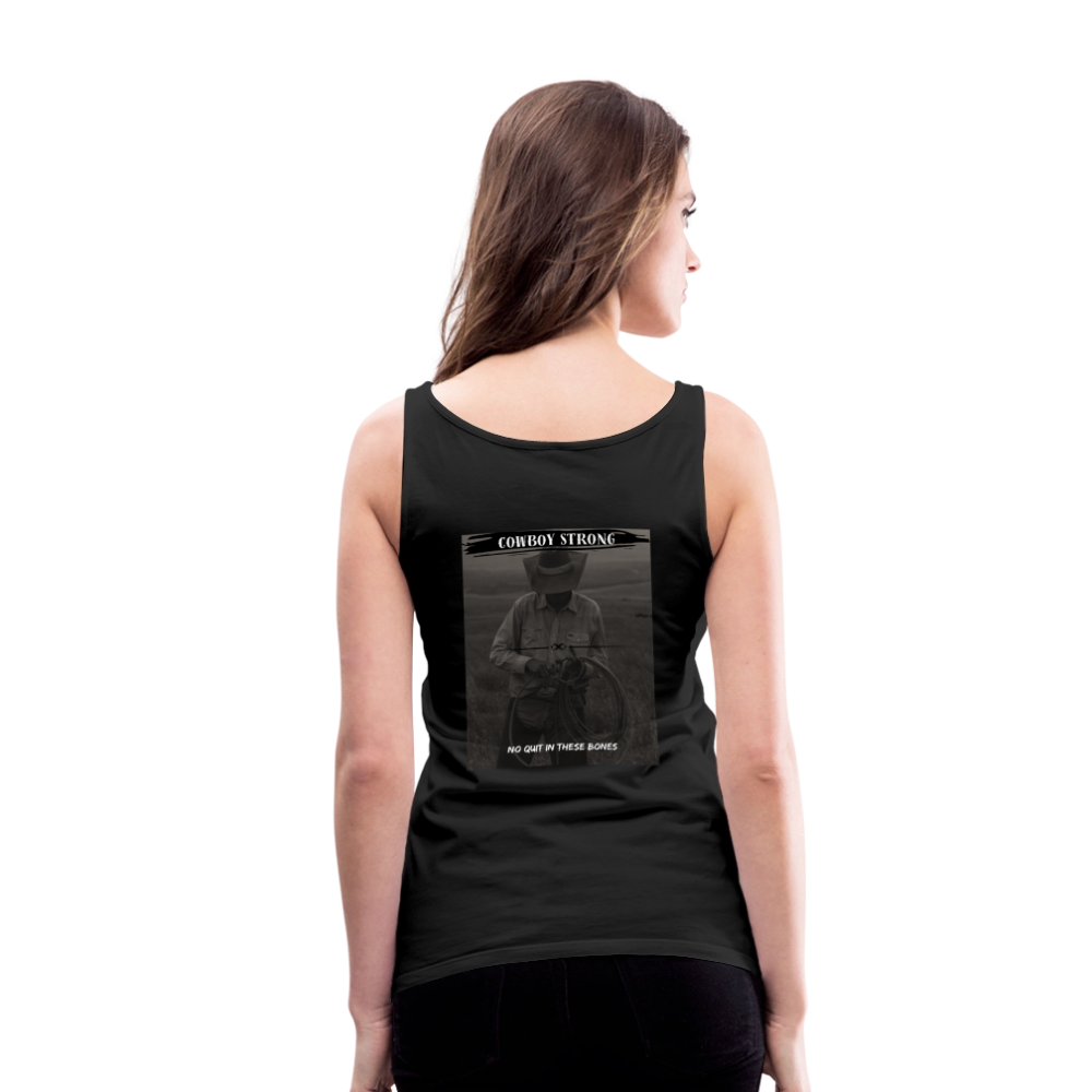 Cowboy Strong Women’s Premium Tank Top - black