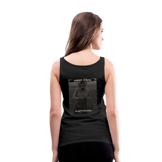 Cowboy Strong Women’s Premium Tank Top - black