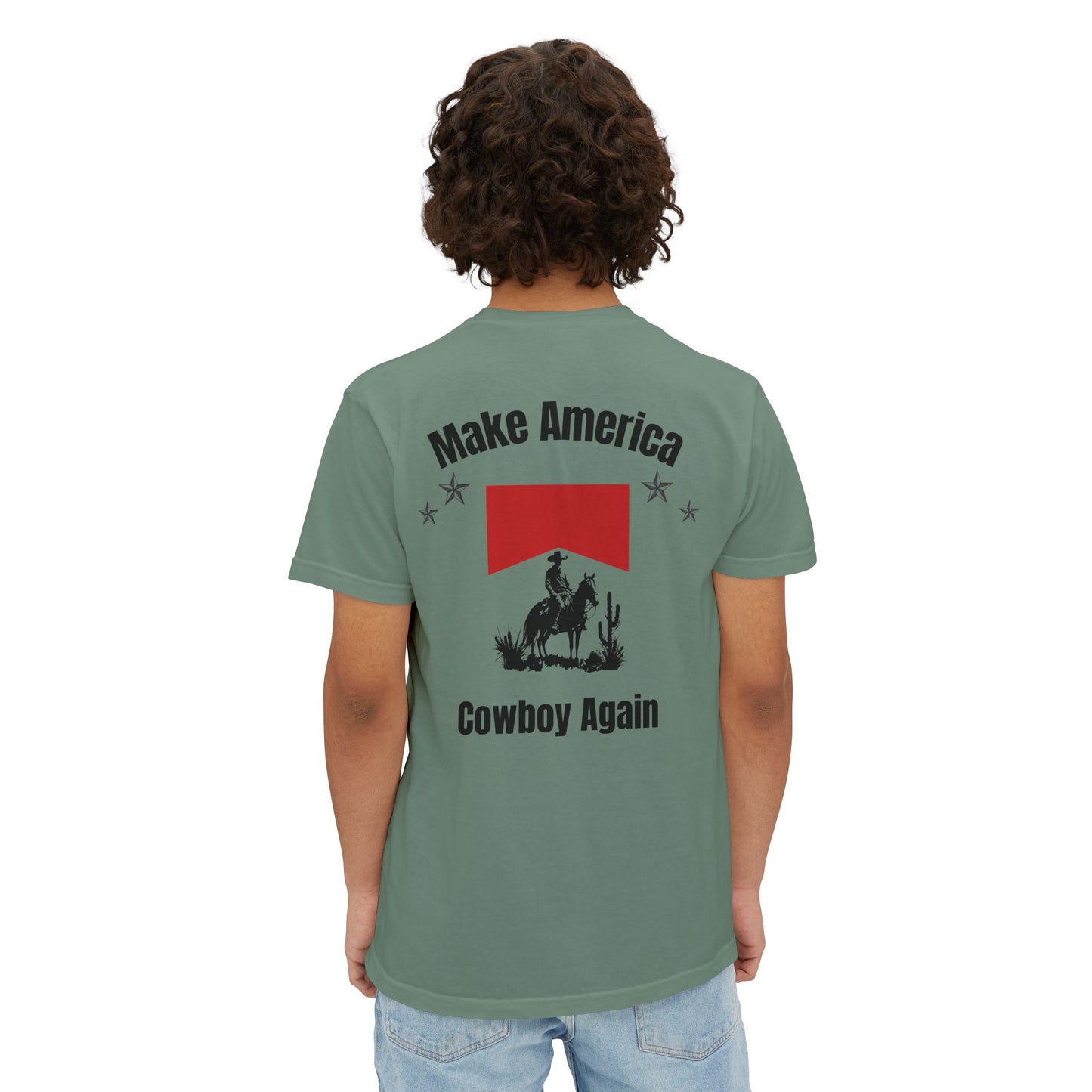 Make America Cowboy Again Pocket T-Shirt