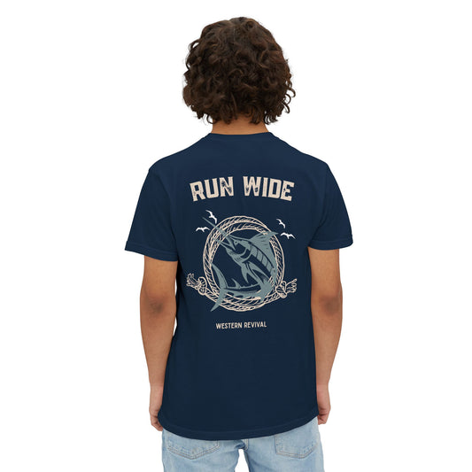 Run Wide - Fishing Pocket Graphic Tee