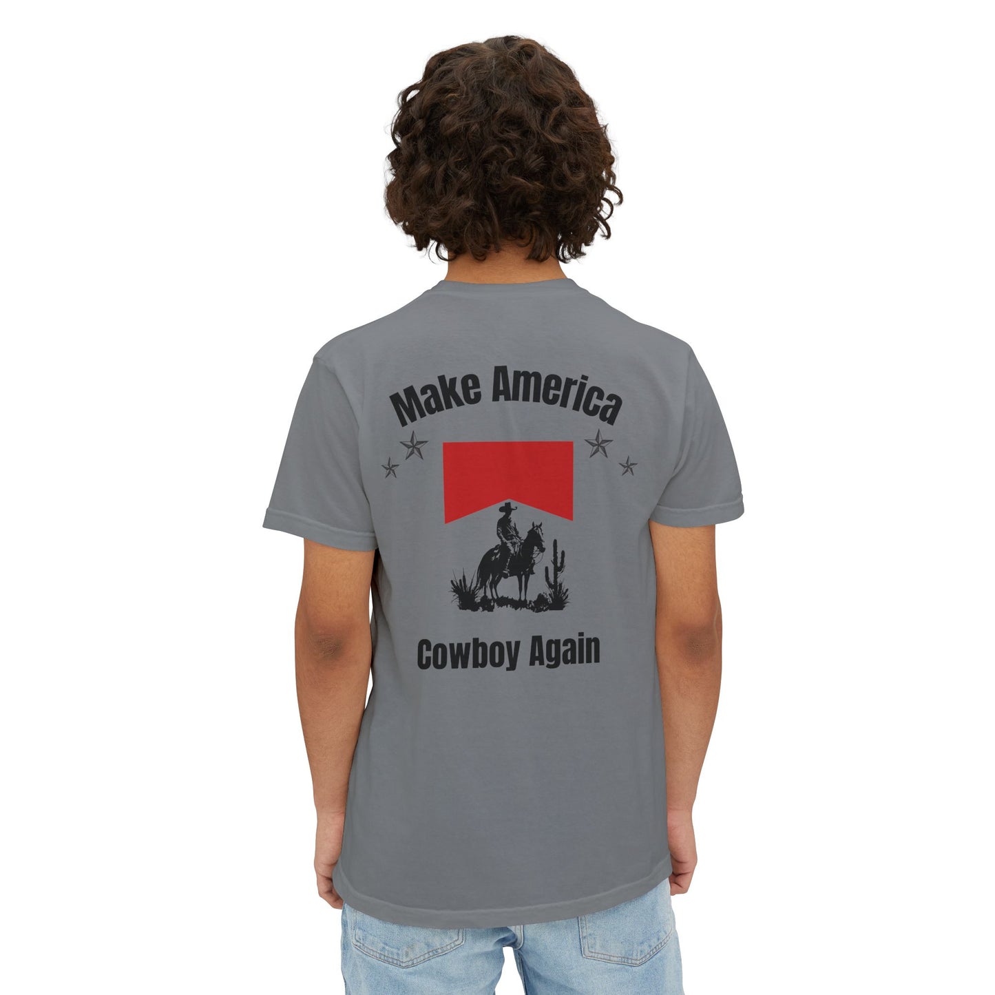 Make America Cowboy Again Pocket T-Shirt