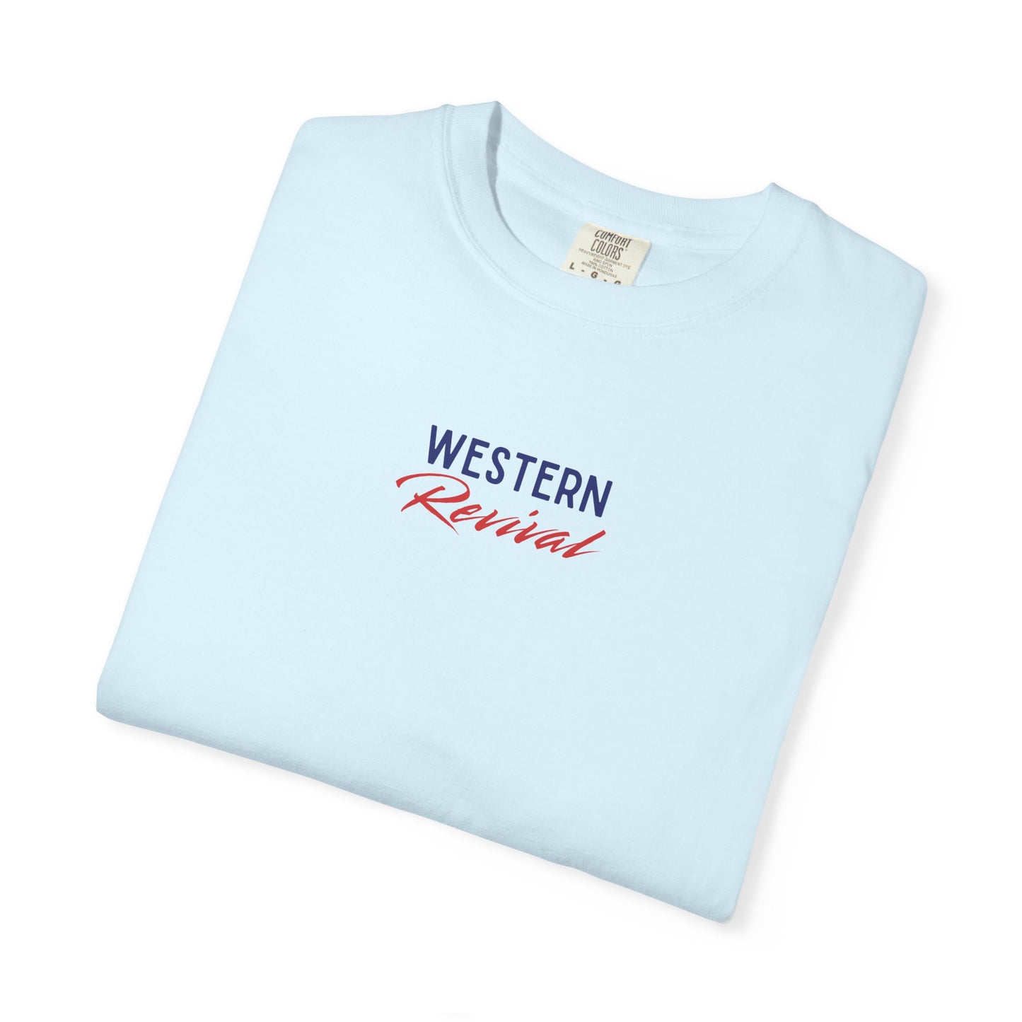 Western Revival T-Shirt — "She Loves Jesus and America Too" Patriotic Cowboy Tee