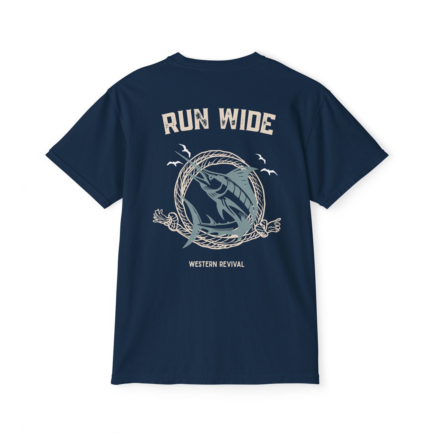 Run Wide - Fishing Pocket Graphic Tee