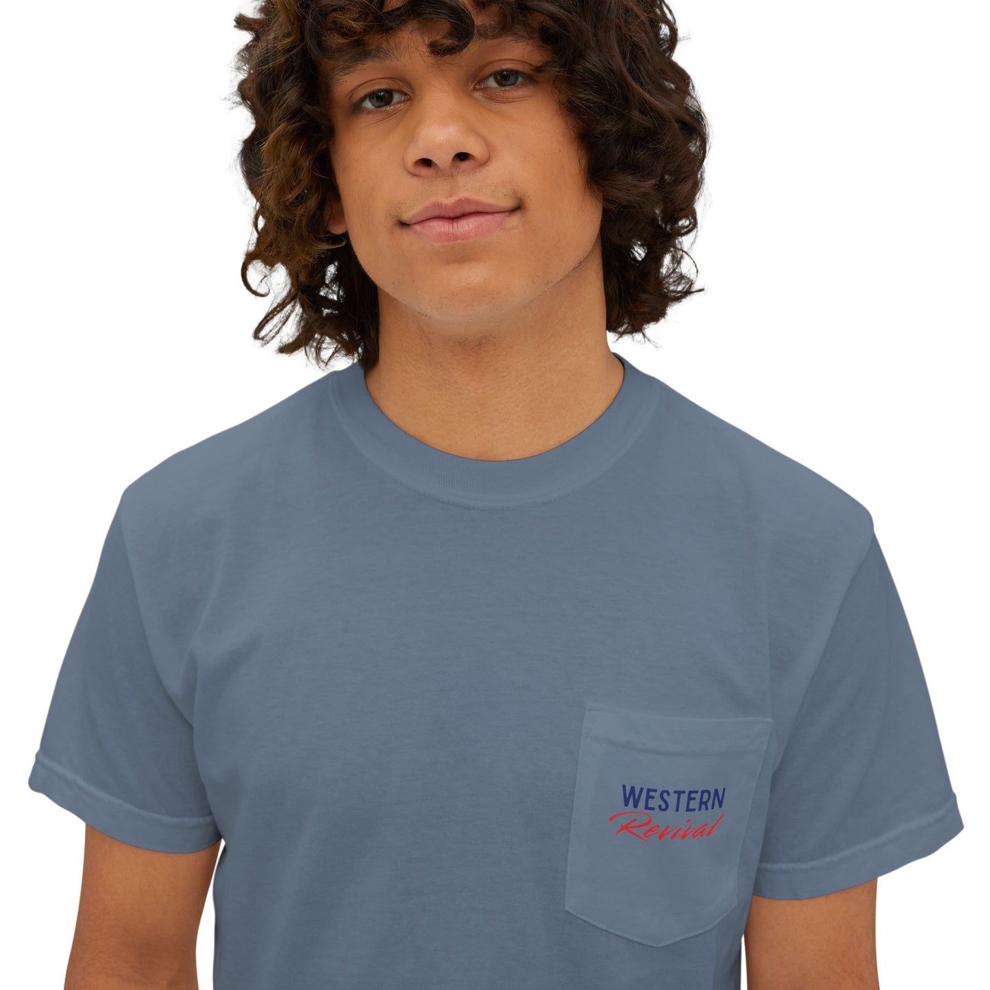 Patriotic Jet Show Pocket T-Shirt — “Brought to You, Courtesy of the Red, White, & Blue”