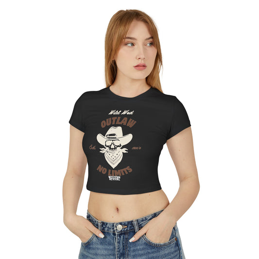 Women's Vintage Outlaw Baby Tee - No Limits Design